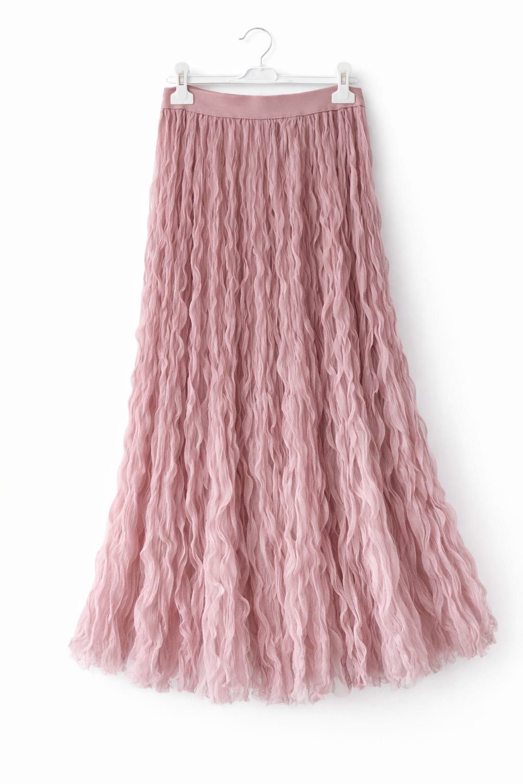 🌸 Bohemian Chiffon Maxi Rok – Roze