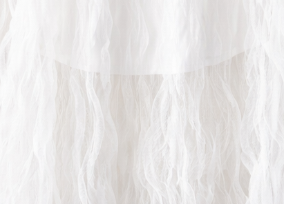 🤍 Bohemian Chiffon Maxi Rok – Wit